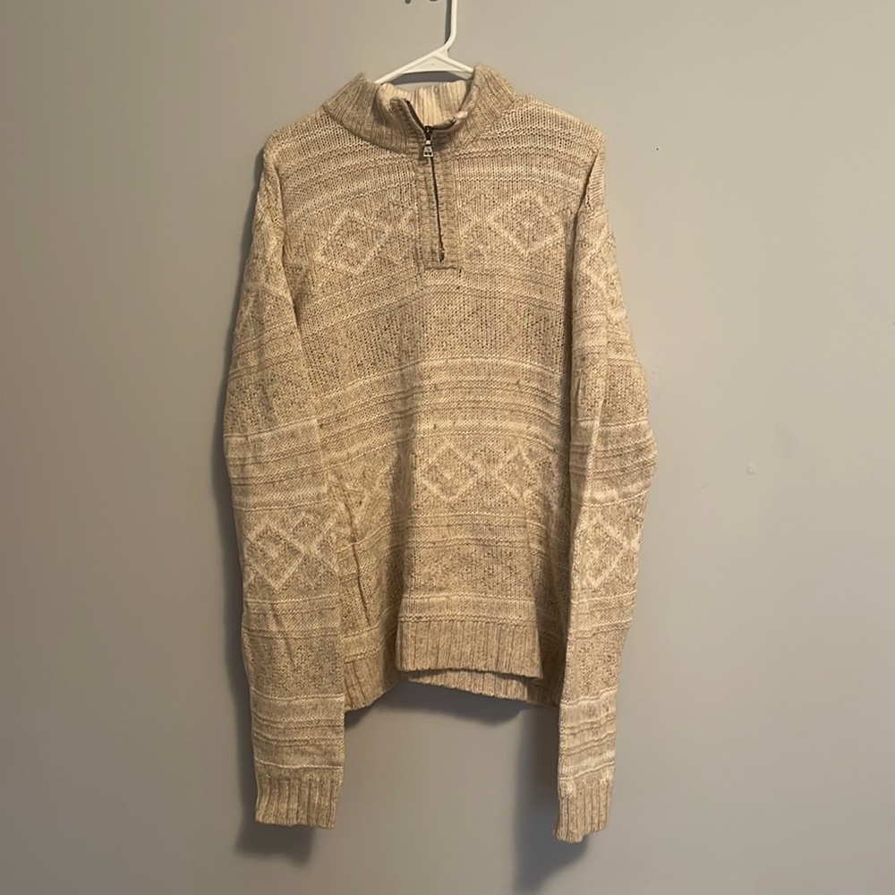 Mens 1/4 zip Sweater